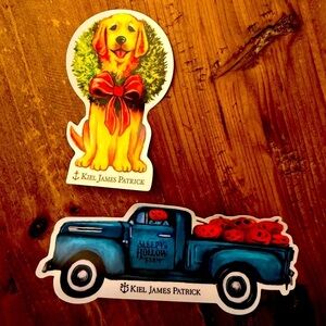 Kiel James Patrick Dog and Truck Sticker Set